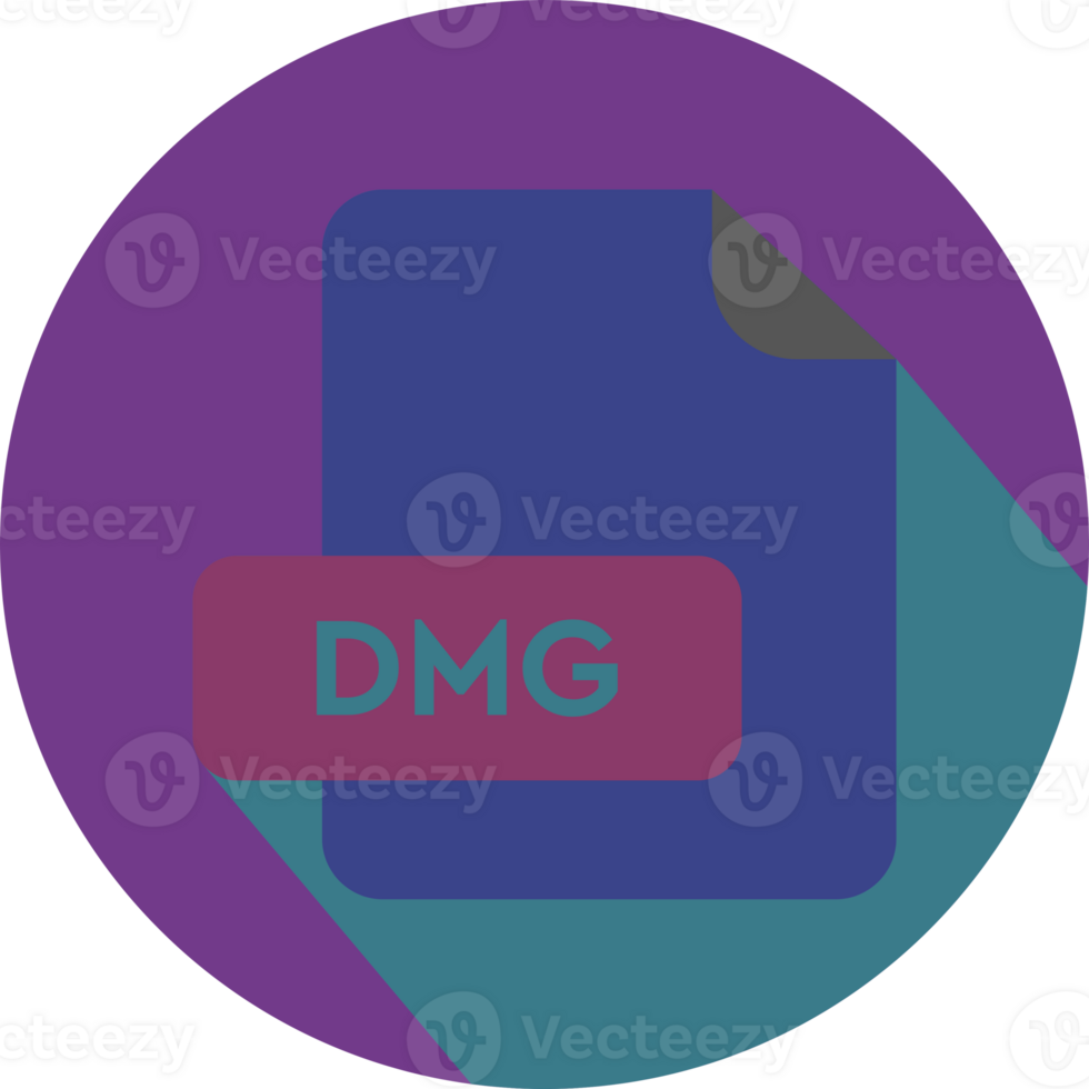 Dmg File Extension Icon Chambray And Vivid Violet Color Circular Icon png