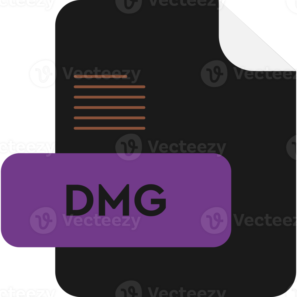 Dmg File Extension Icon Black And Vivid Violet Fill Color png