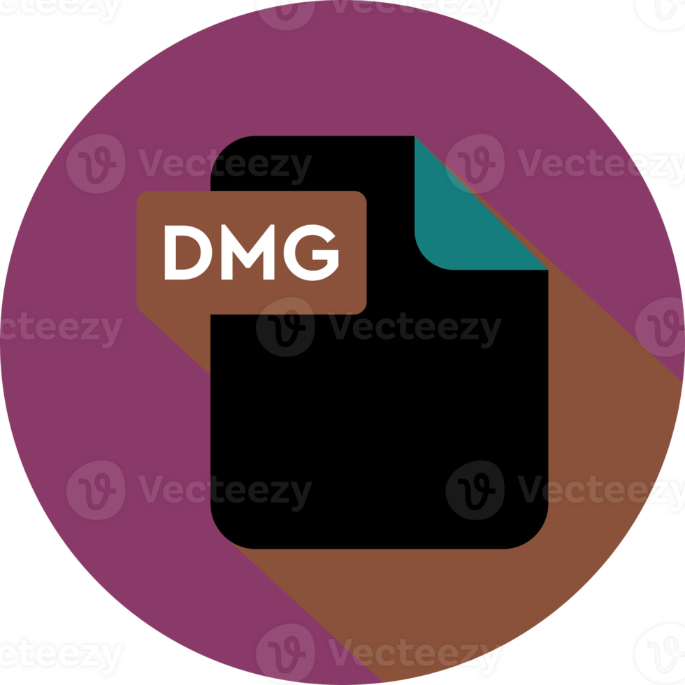 Dmg File Format Icon Rounded Shapes With Circle Outside png