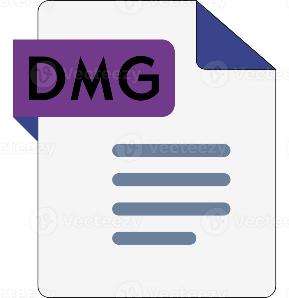 Dmg File Icon With Vivid Violet Color png