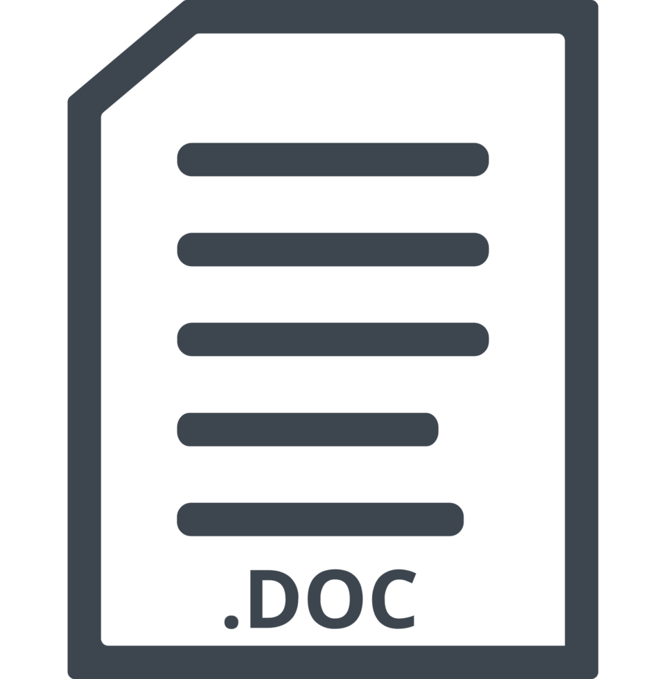 Doc Line Document Icon png