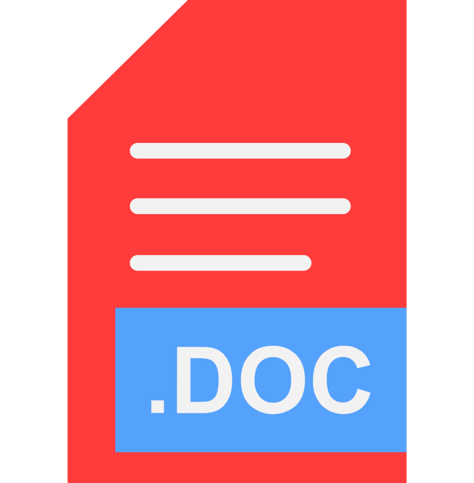 Doc File Extension Icon Darkish Blue Fill png