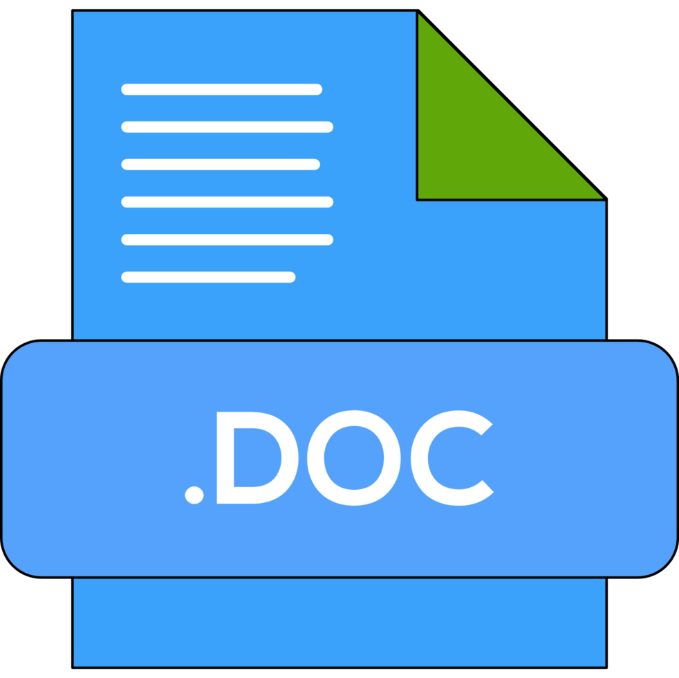 Doc File Extension Icon Darkish Blue Fill V1 png