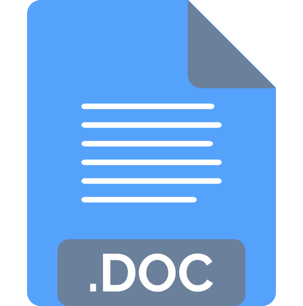 Doc File Icon Minimal png