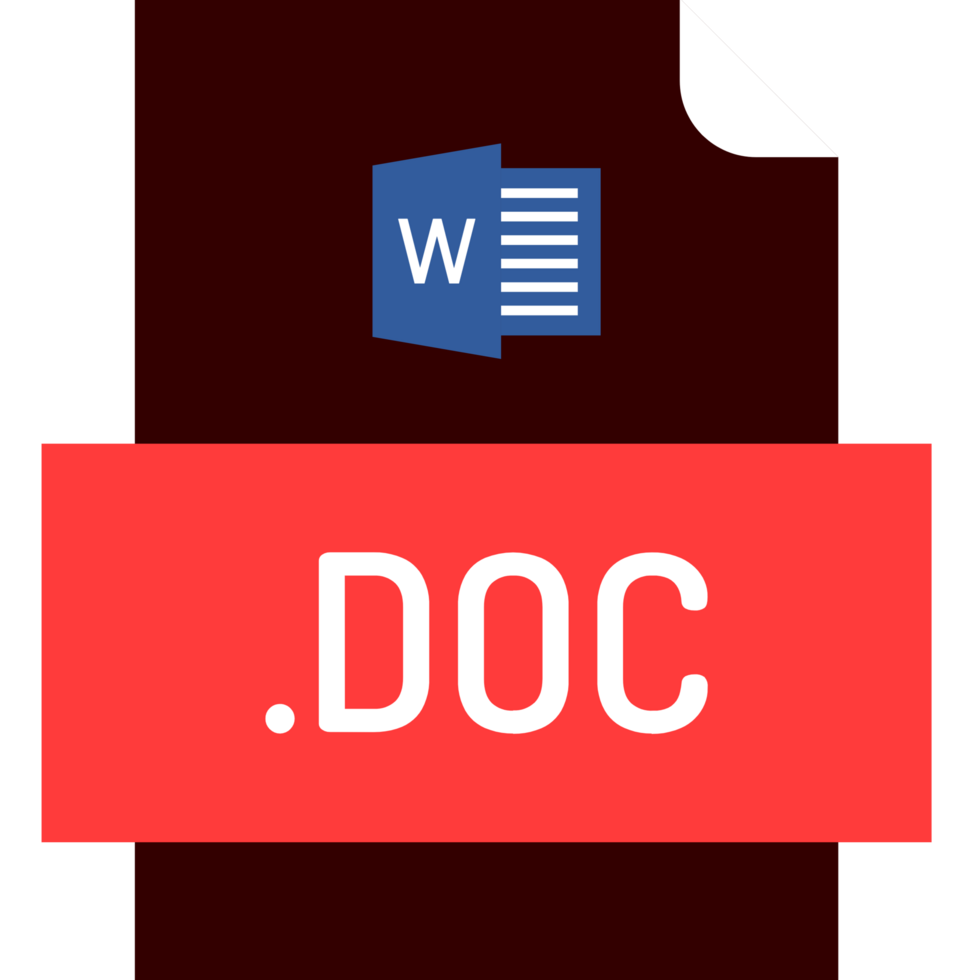 Doc File Icon Fill Crisp Corners With Doted Lines png