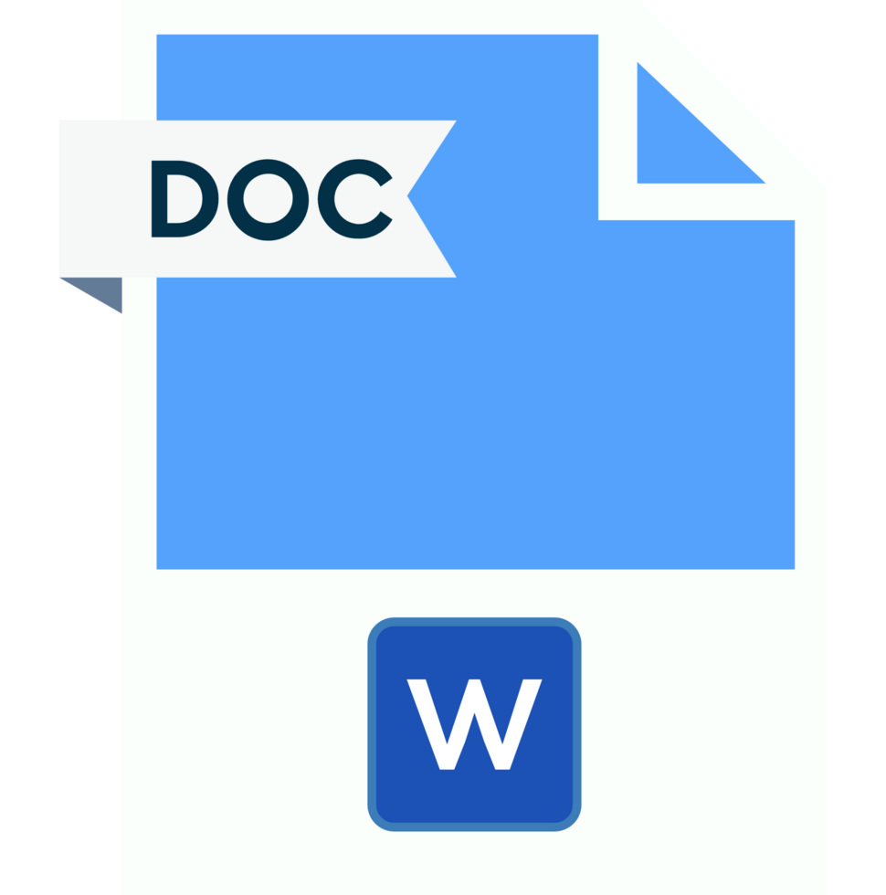 Doc File Format Icon Roe Color Fill png