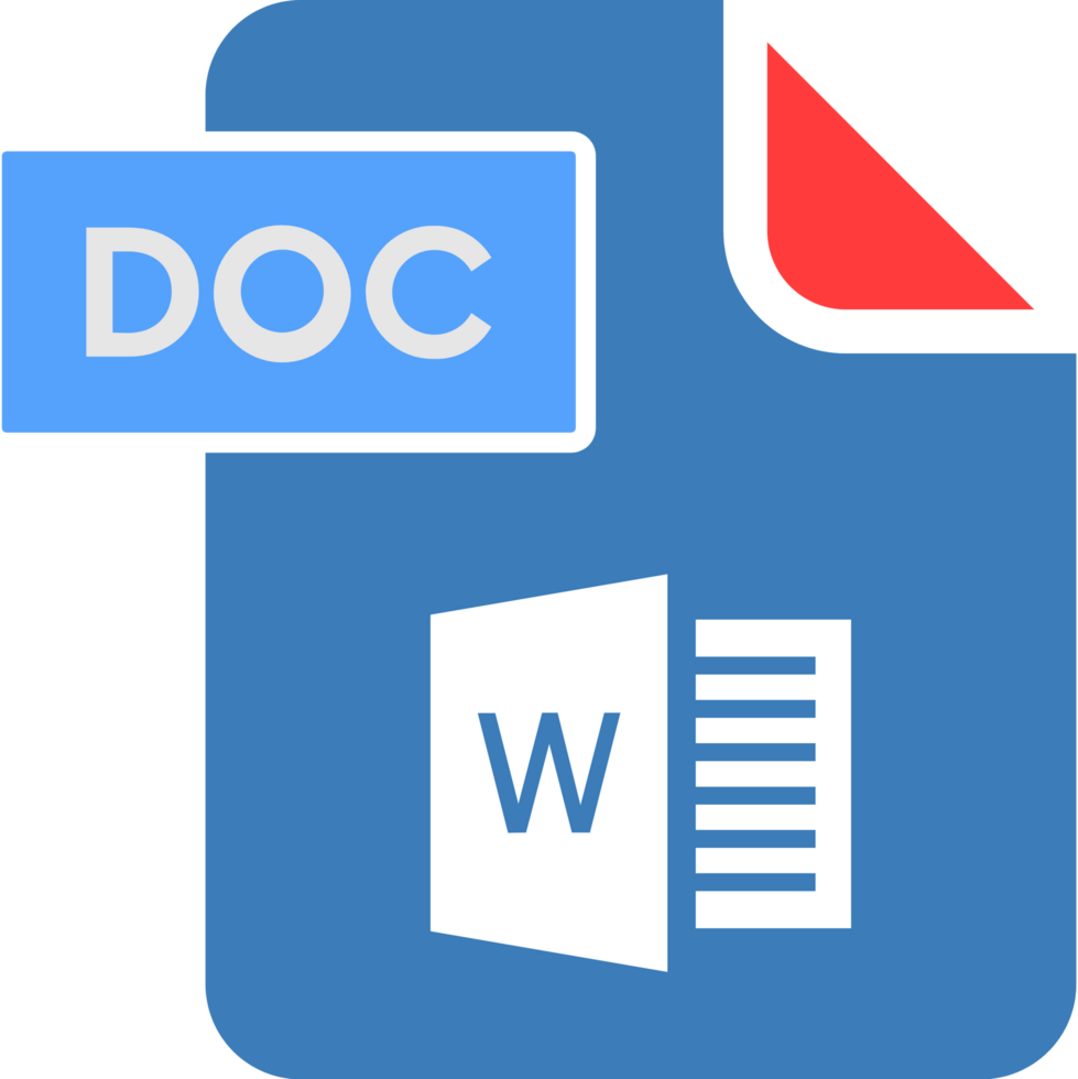 Doc File Format Icon Rounded Shapes And Spacing png