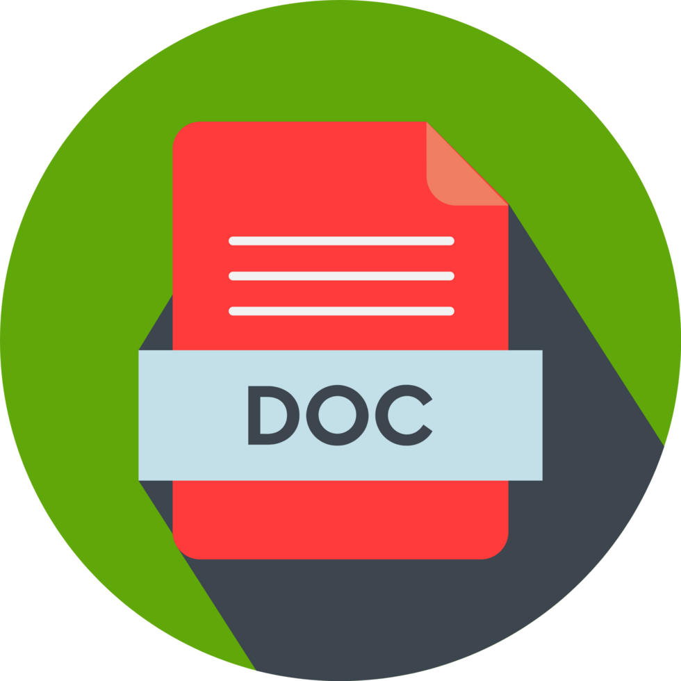 Doc File Icon With Darkish Blue Color In Circular Shape png