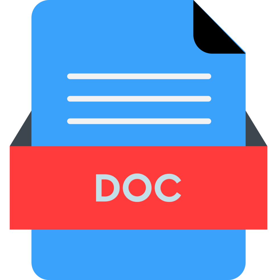 Doc File Icon With Darkish Blue Color V1 png