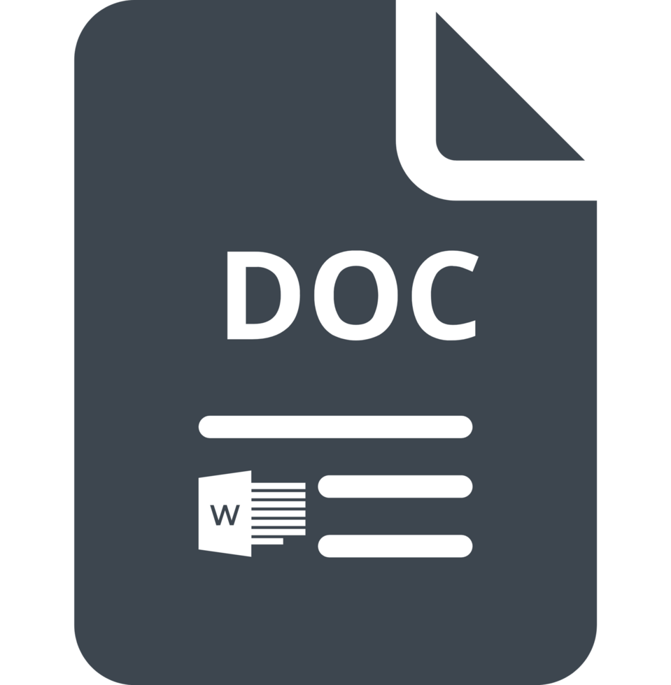 Doc File Transparent Icon png