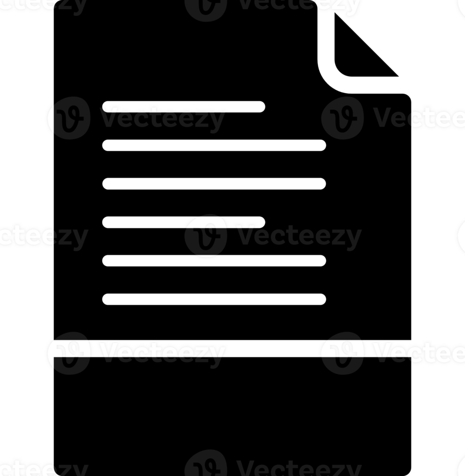 Empty Black Document Icon png