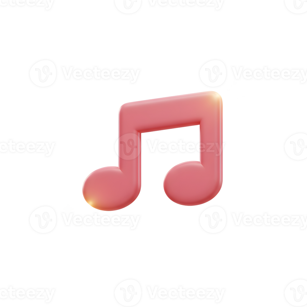 A pink musical note with sparkles is depicted, suggesting it can be used for music themed projects or for social media posts. png