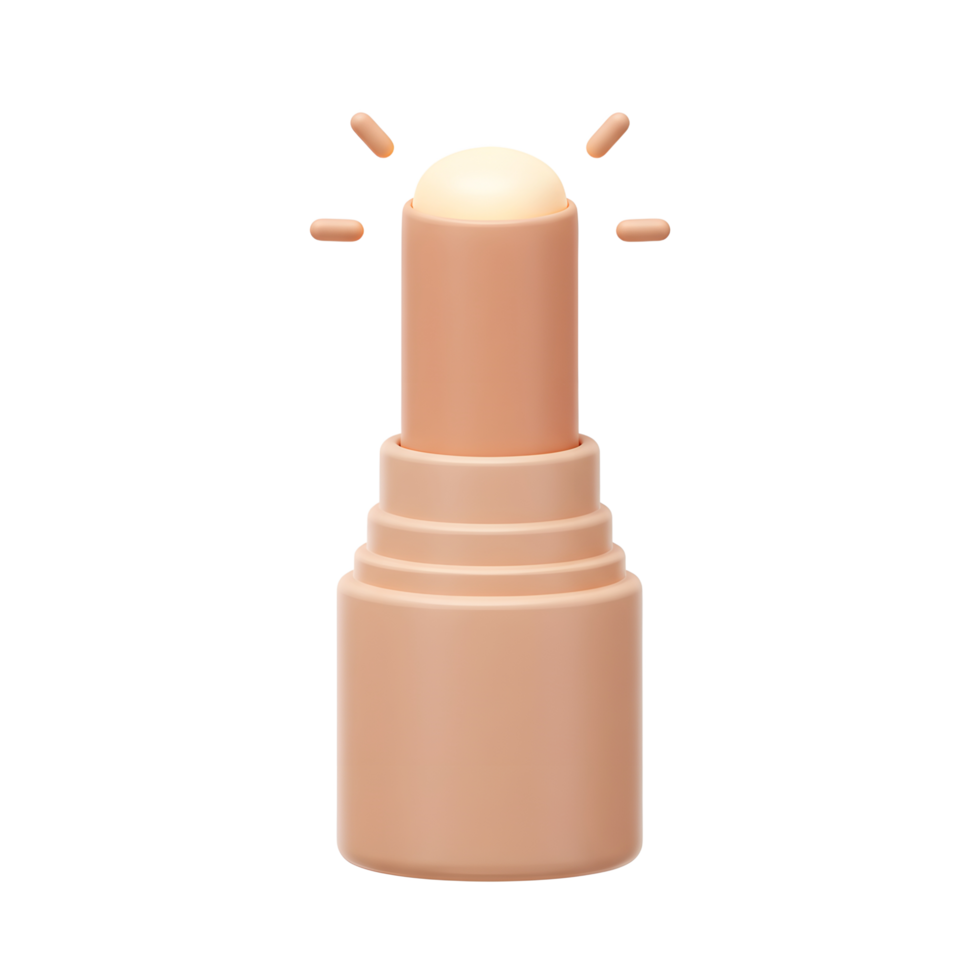 This moisturizing stick can be used on the skin as part of a skincare routine to improve dryness. png