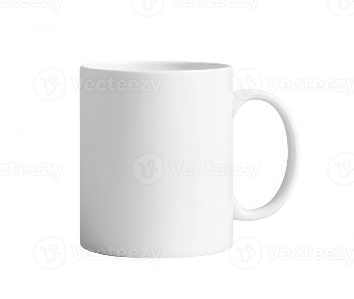 3d icon White ceramic mug standing on transparent surface, perfect for graphic design mockups, branding presentations, digital artwork templates png