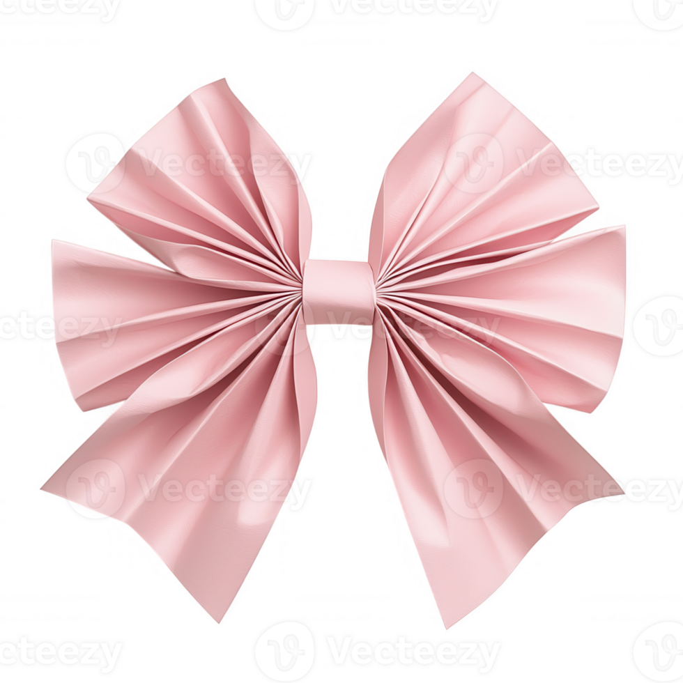 tie origami bow Pink isolated on transparent background, perfect for creative projects related to gifts, celebrations, and crafts png