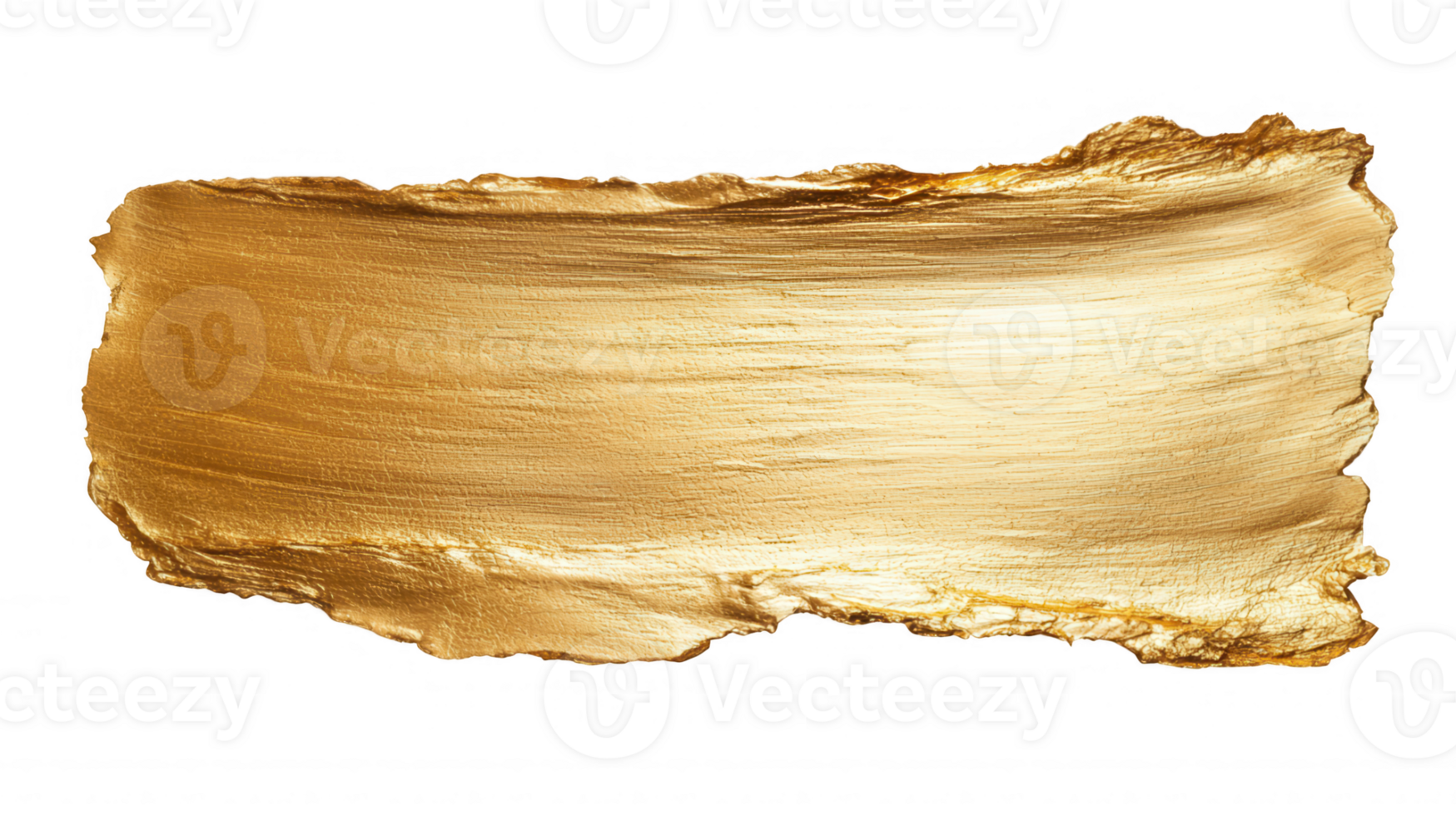 3d icon Gold brush stroke a a shiny, metallic texture on ideal transparent background, creating for adding a touch of luxury to designs png