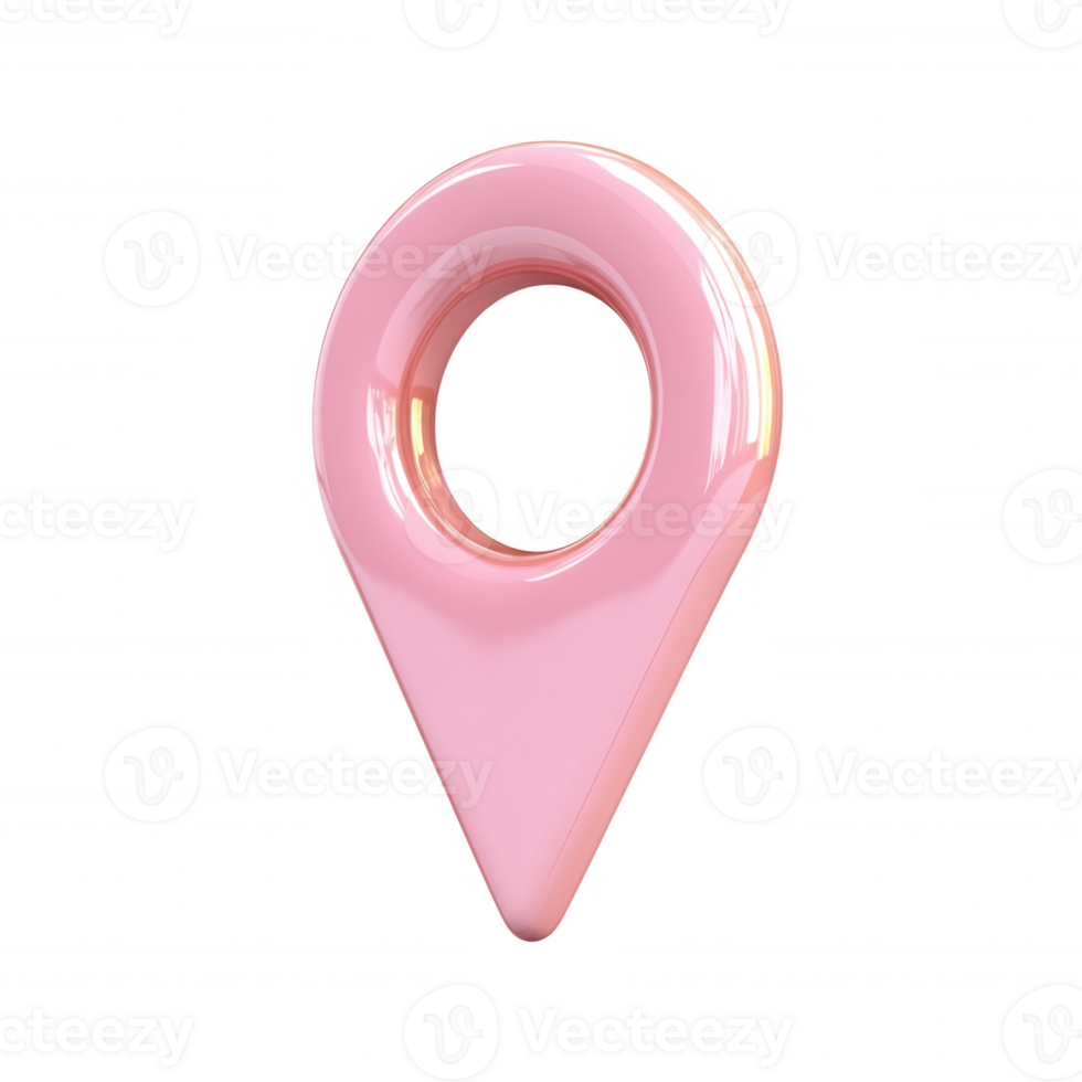 3d icon Location pin marking geographical coordinates, destination tracking png