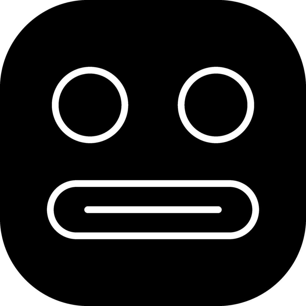 Grimacing Face Solid Style Icon vector