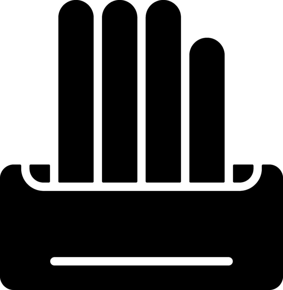 Chalk Solid Style Icon vector