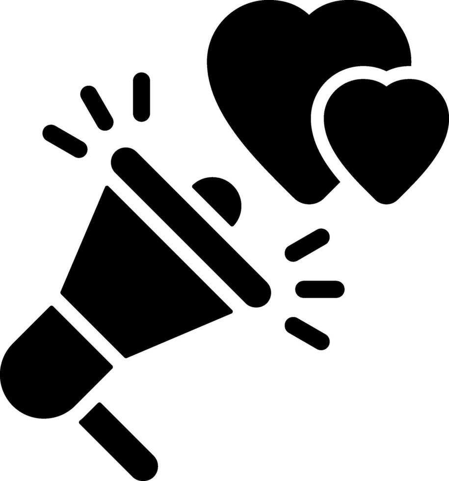 Charity Appeal Solid Style Icon vector