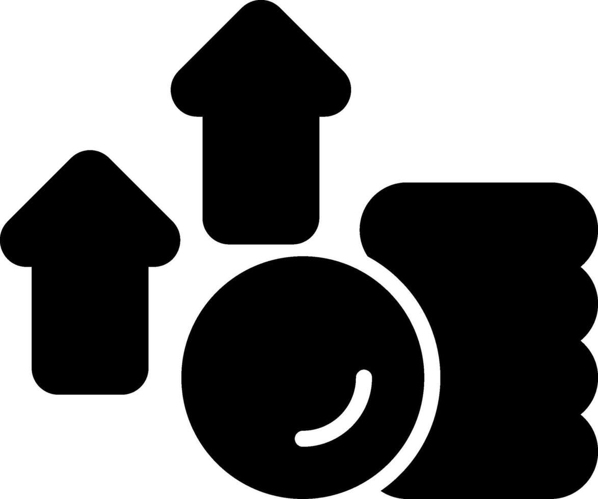 Raise Funds Solid Style Icon vector