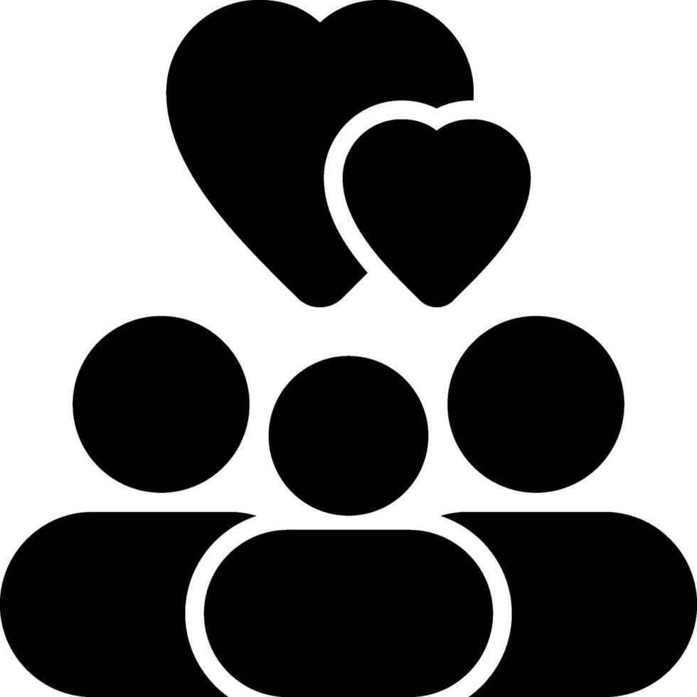 Community Work Solid Style Icon vector