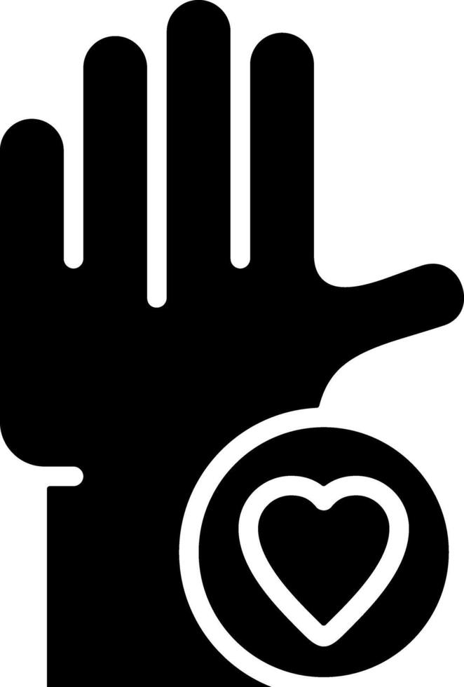 Volunteer Black Eps Icon vector