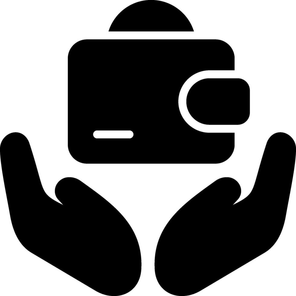Support Fund Solid Style Icon vector
