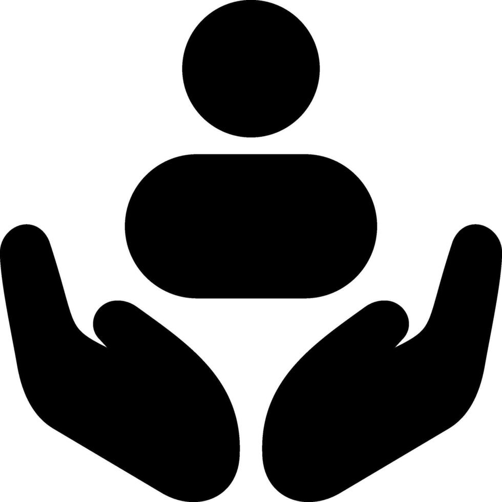 Charity Help Solid Style Icon vector