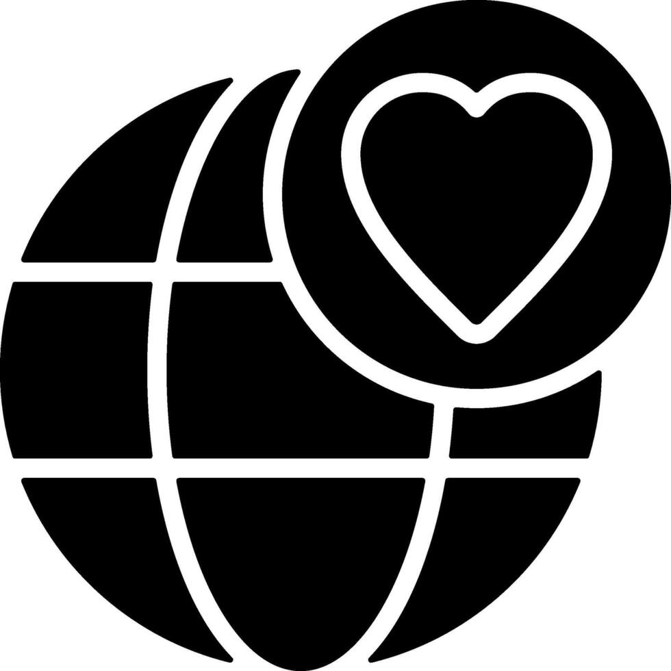 Nonprofit Fundraising Solid Style Icon vector