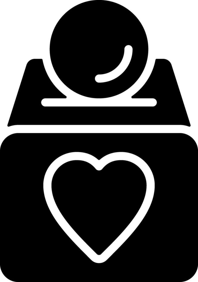 Charity Donation Solid Style Icon vector