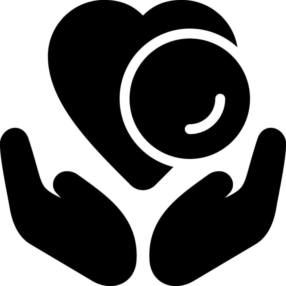 Philanthropy Solid Style Icon vector