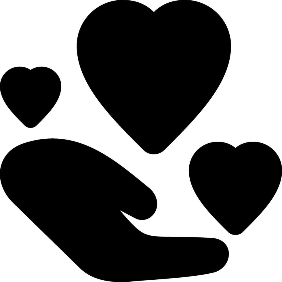 Charity Event Solid Style Icon vector
