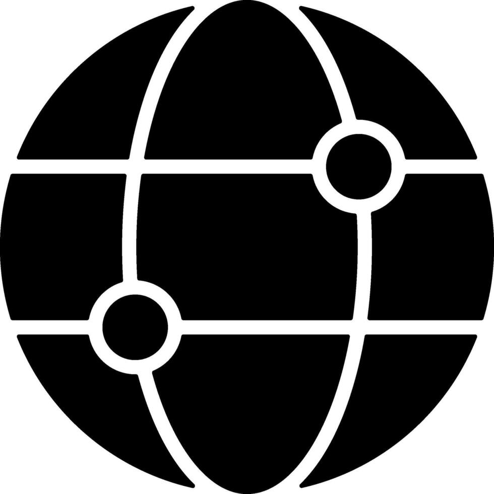 NGO Network Solid Style Icon vector
