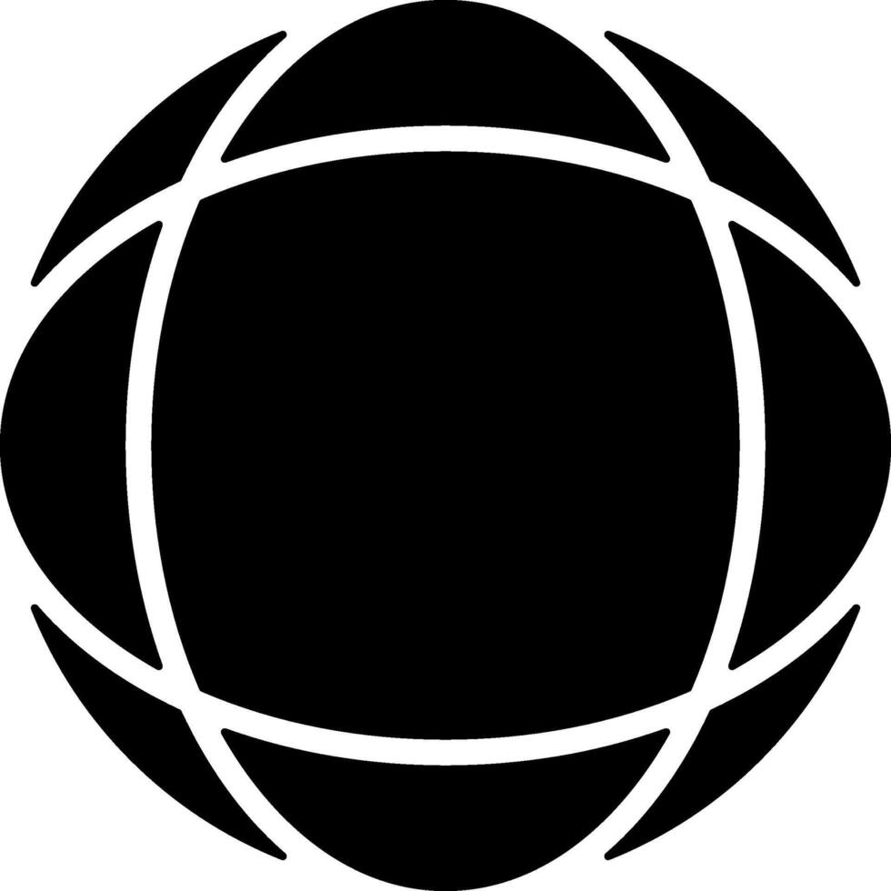Globe Solid Style Icon vector