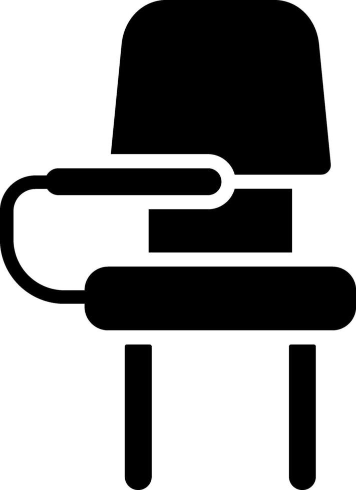 Classroom Chair Solid Style Icon vector