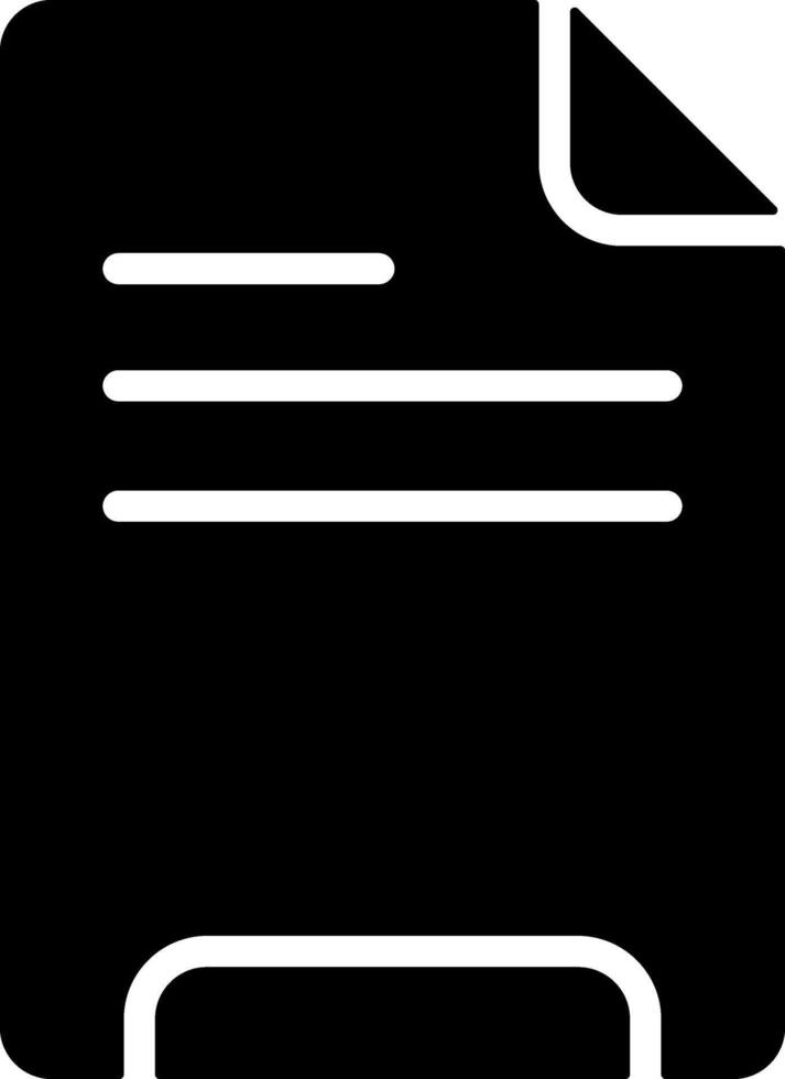 Document Black Eps Icon vector