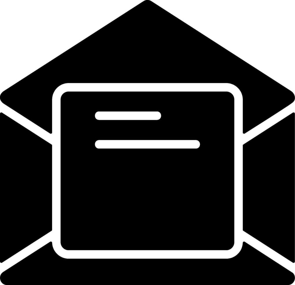 Letter Solid Style Icon vector