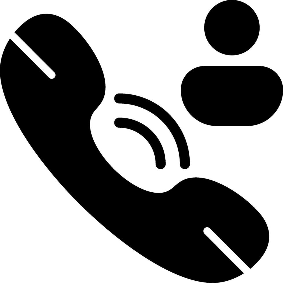 Contact Solid Style Icon vector