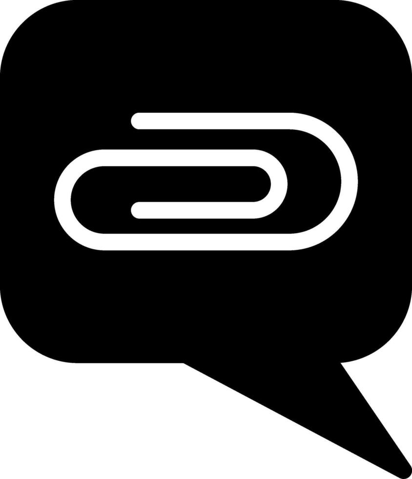 Attachment Black Eps Icon vector