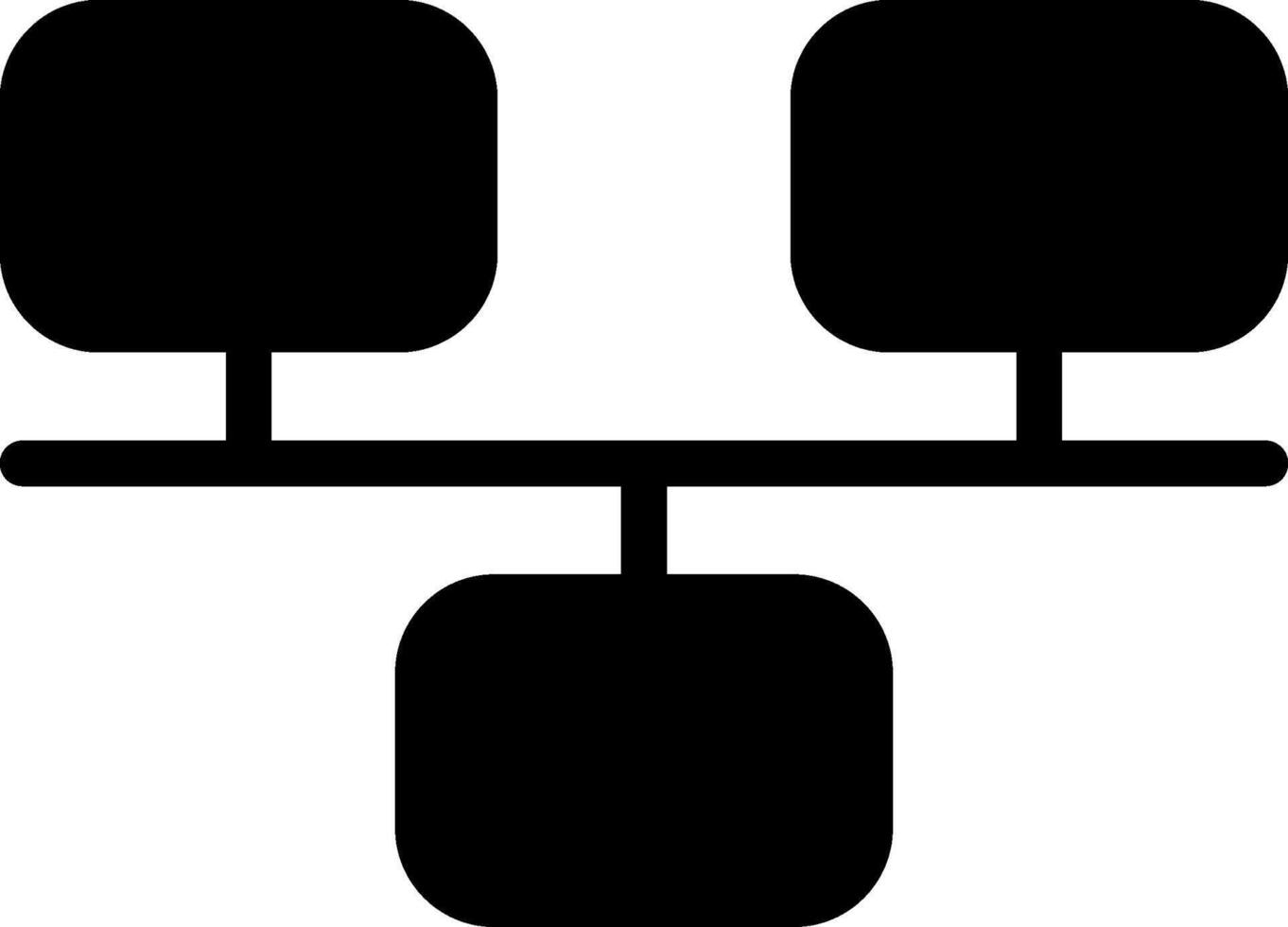LAN Solid Style Icon vector