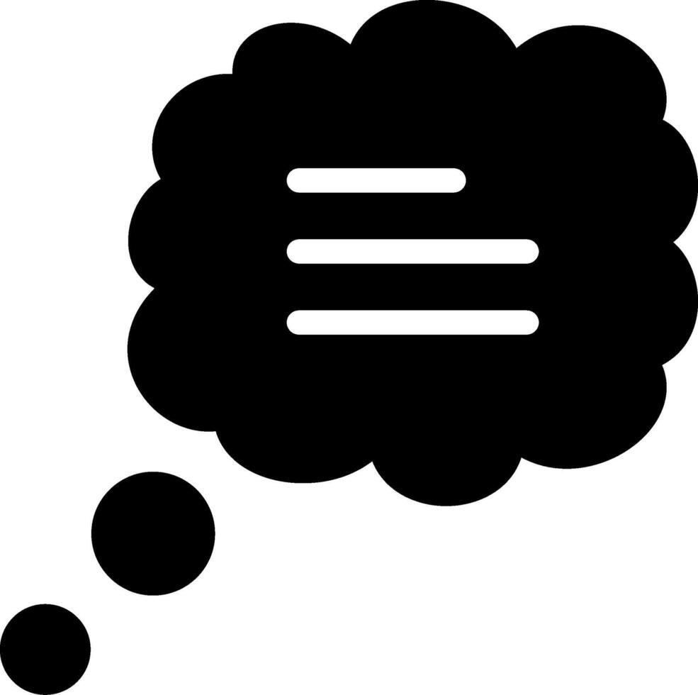 Chat Solid Style Icon vector