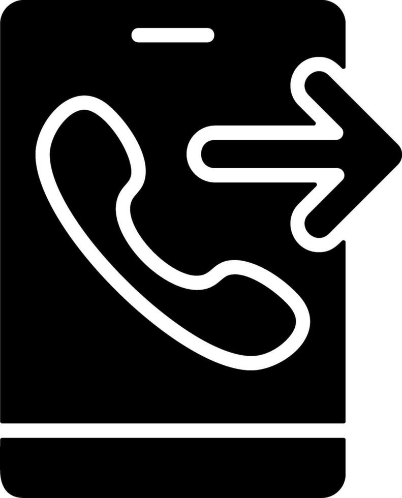 Voice Call Solid Style Icon vector