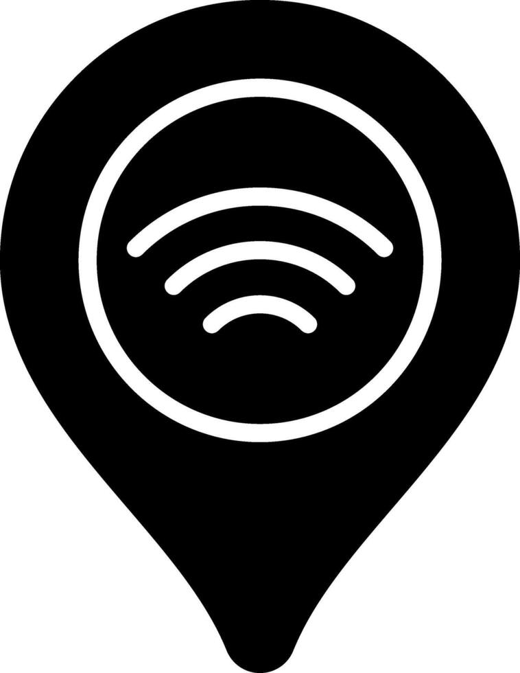 GPS Black Eps Icon vector