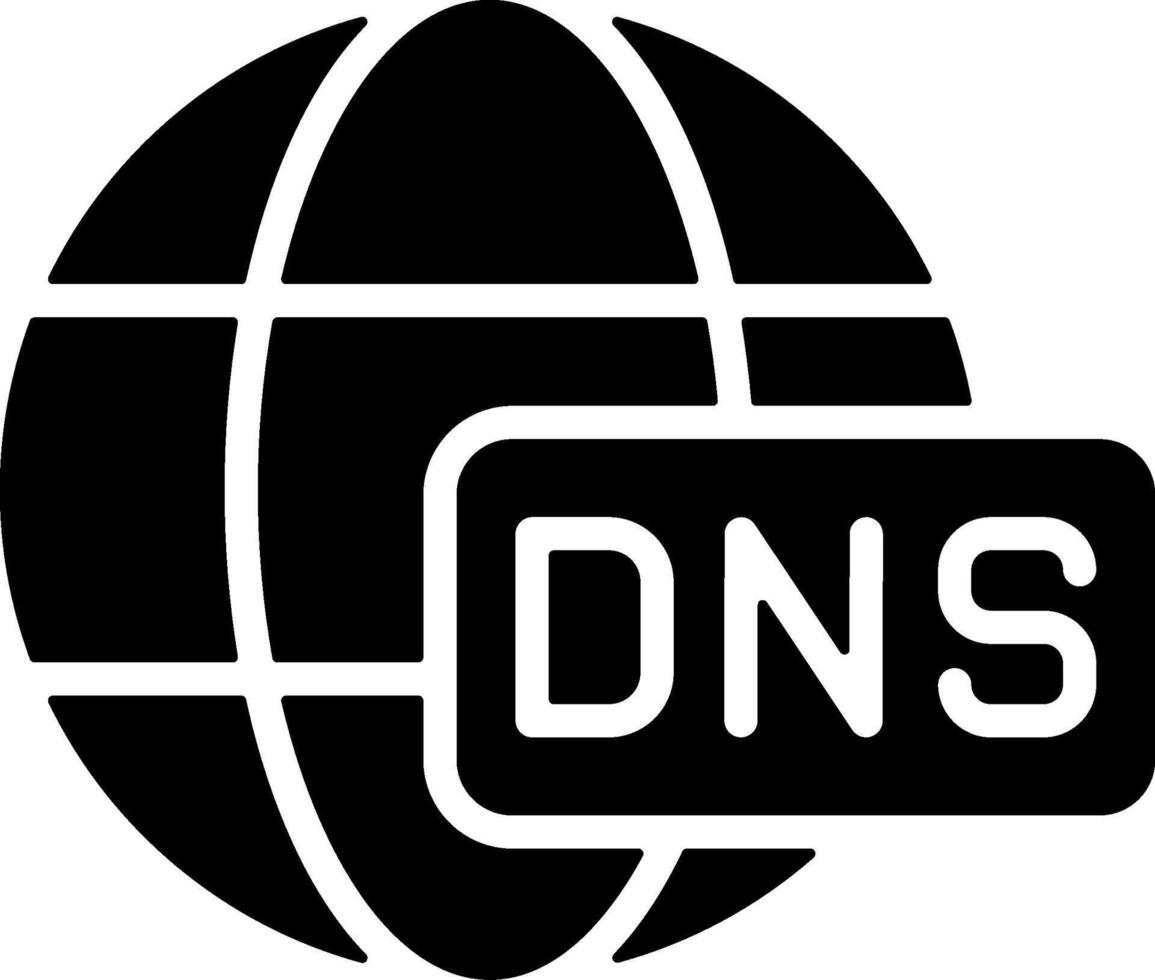 DNS Black Eps Icon vector