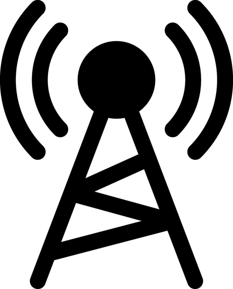 Transmission Black Eps Icon vector