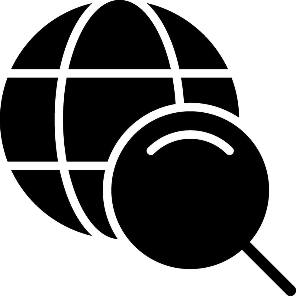 Searching Network Black Eps Icon vector