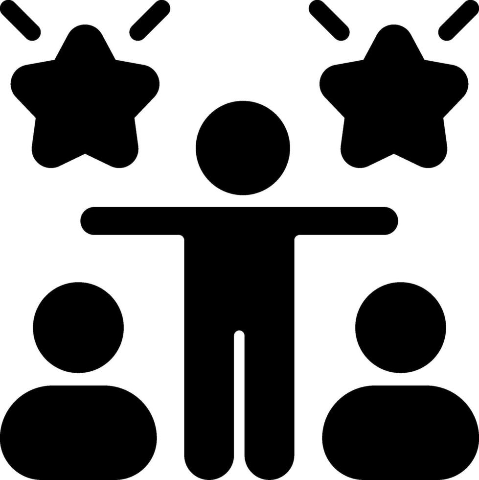 Team Success Solid Style Icon vector