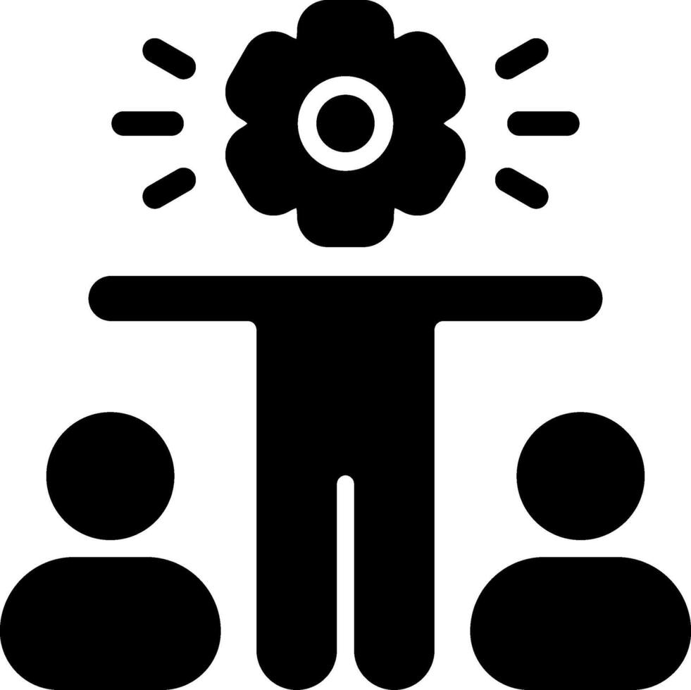 Leadership and Team Solid Style Icon vector