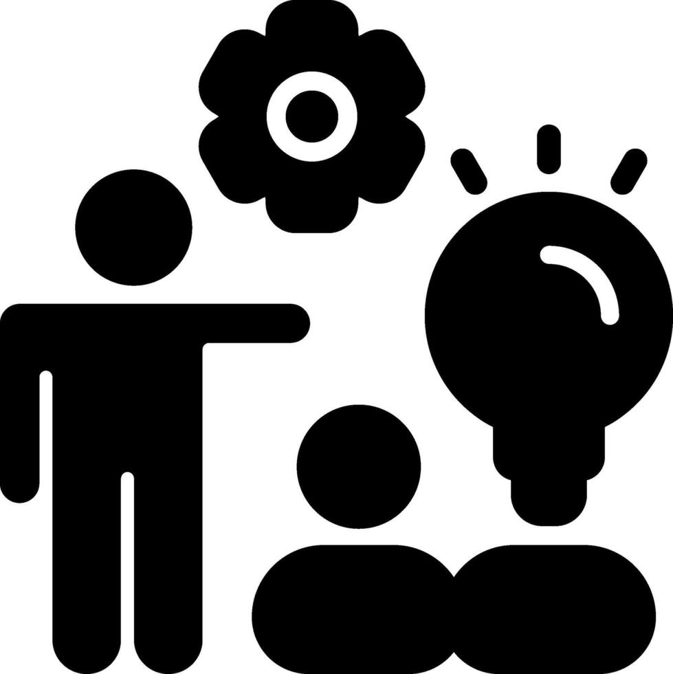 All In Teamwork Solid Style Icon vector